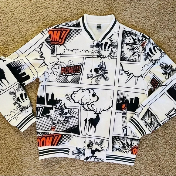 SHEIN Other - NWOT Men small comic jacket (A69)